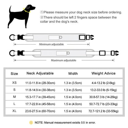 Personalized Reflective Mesh Dog Collar