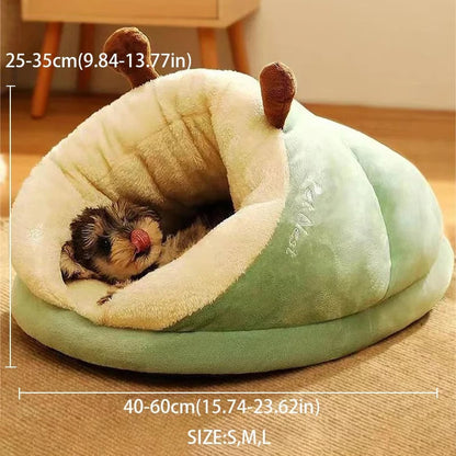 Cozy Slipper-Shaped Small Dog & Cat Bed