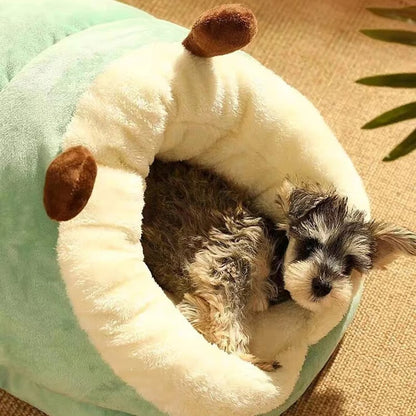 Cozy Slipper-Shaped Small Dog & Cat Bed