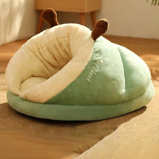 Cozy Slipper-Shaped Small Dog & Cat Bed