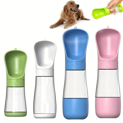 Portable Dog Water Bottle with Bowl