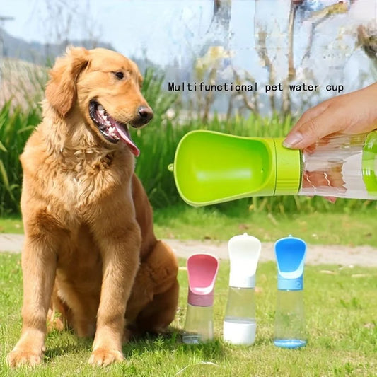 Portable Dog Water Bottle with Bowl