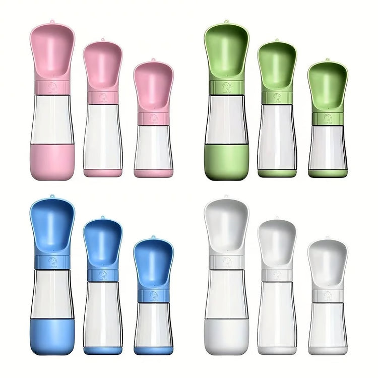 Portable Dog Water Bottle with Bowl