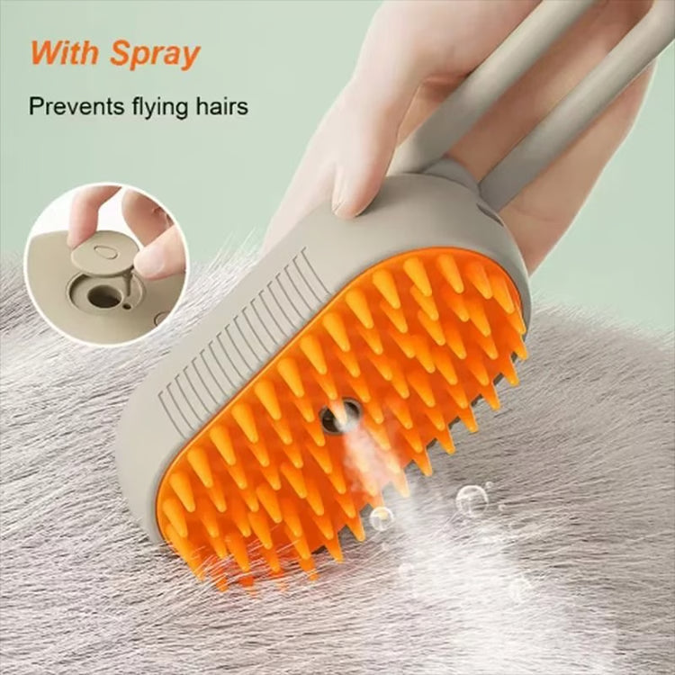 Rotating Steam Spray Pet Grooming and Deshedding Brush