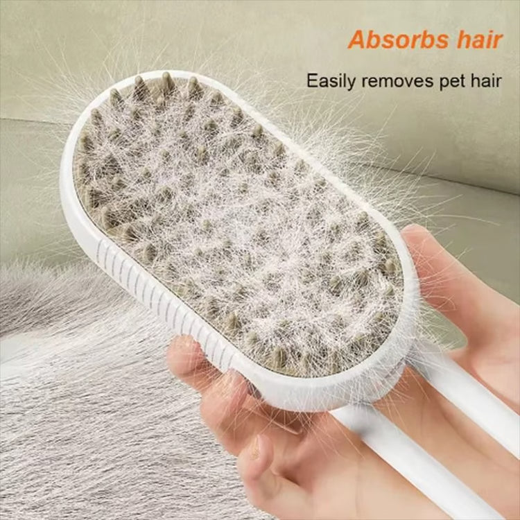 Rotating Steam Spray Pet Grooming and Deshedding Brush