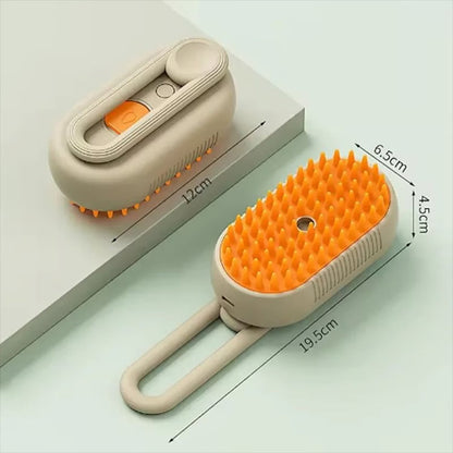 Rotating Steam Spray Pet Grooming and Deshedding Brush