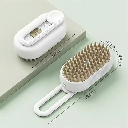 Rotating Steam Spray Pet Grooming and Deshedding Brush