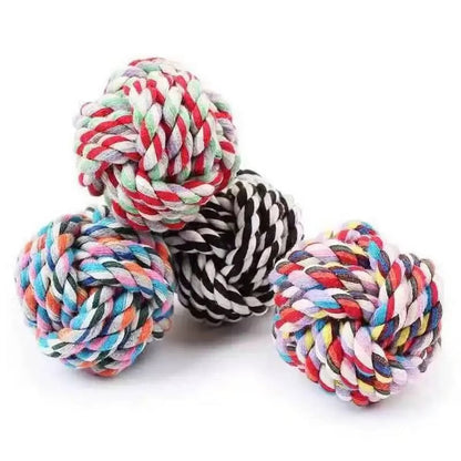 Colorful Rope Ball Chew Dog Toy