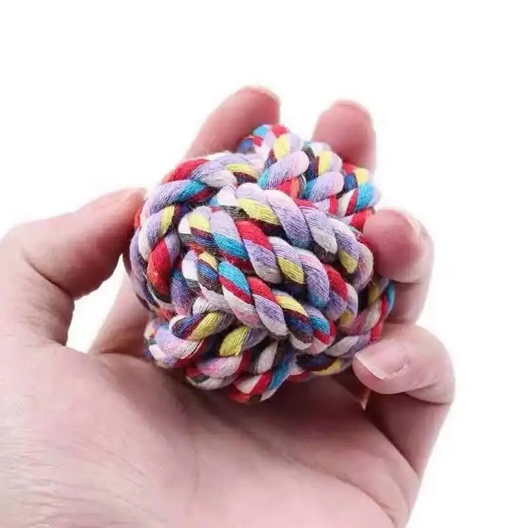 Colorful Rope Ball Chew Dog Toy