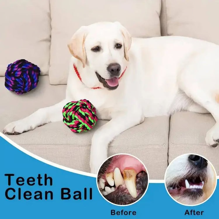 Colorful Rope Ball Chew Dog Toy