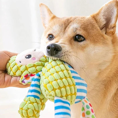 Interactive Plush Squeaky Chew Toy for Dogs & Cats