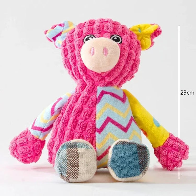 Interactive Plush Squeaky Chew Toy for Dogs & Cats