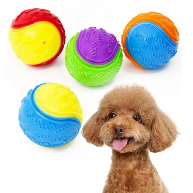 Durable Rubber Squeaky Ball Dog Toy