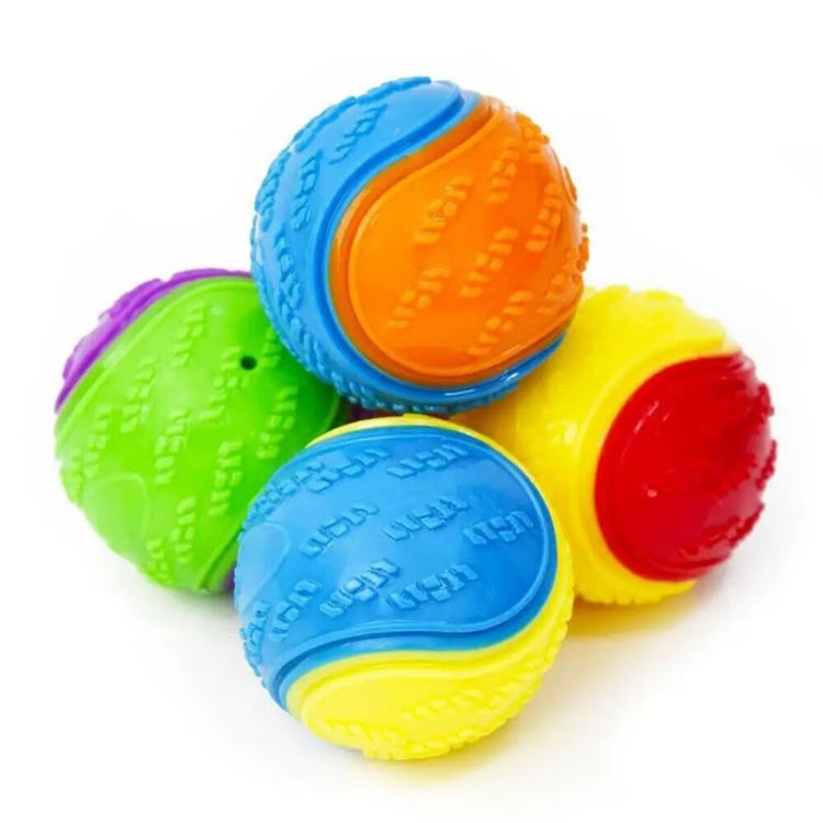 Durable Rubber Squeaky Ball Dog Toy