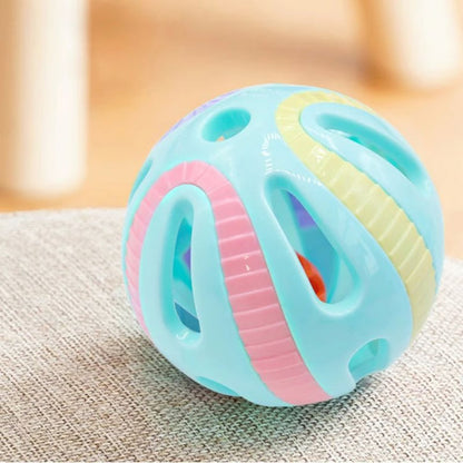 Colorful Bell Ball Cat Toy Set for Active Indoor Cats
