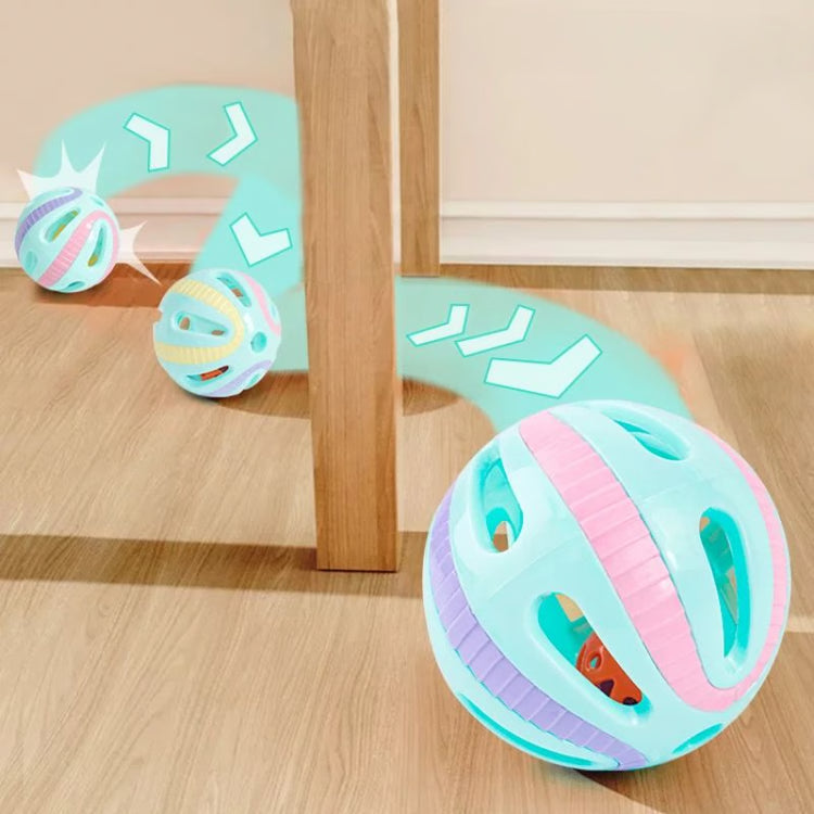 Colorful Bell Ball Cat Toy Set for Active Indoor Cats