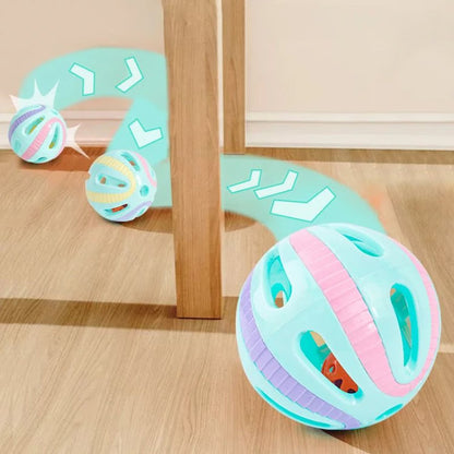 Colorful Bell Ball Cat Toy Set for Active Indoor Cats