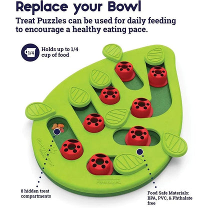 Interactive Cat Treat Puzzle Feeder & Scratch Board – Rainy Day Food Dispensing Enrichment Toy for
