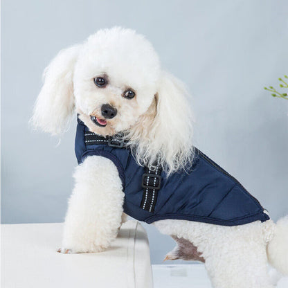 Dog Winter Coat With Built In Harness