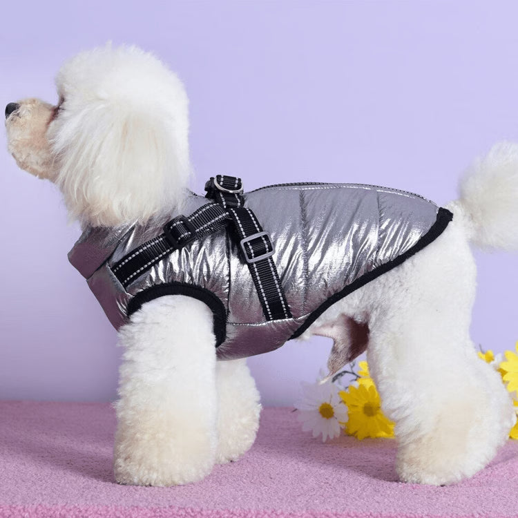 Dog Winter Coat With Built In Harness