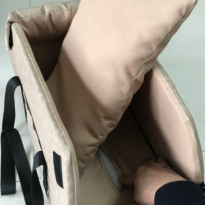 Portable Dog Car Seat Bed for Small Dogs & Cats, Safety Travel Bag for Car Rides